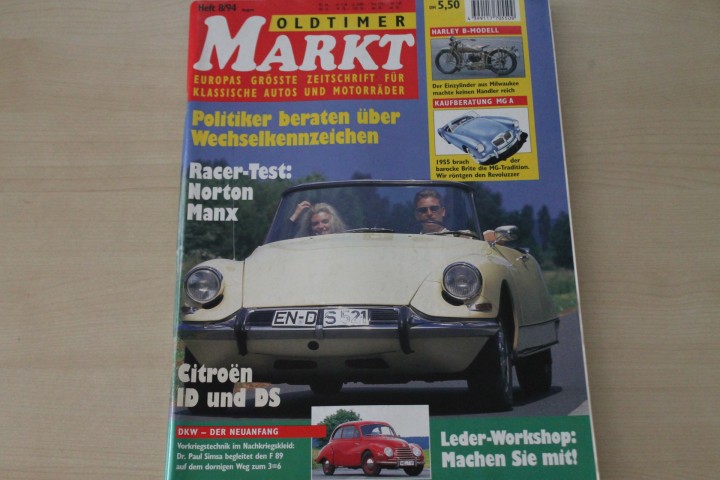Deckblatt Oldtimer Markt (08/1994)